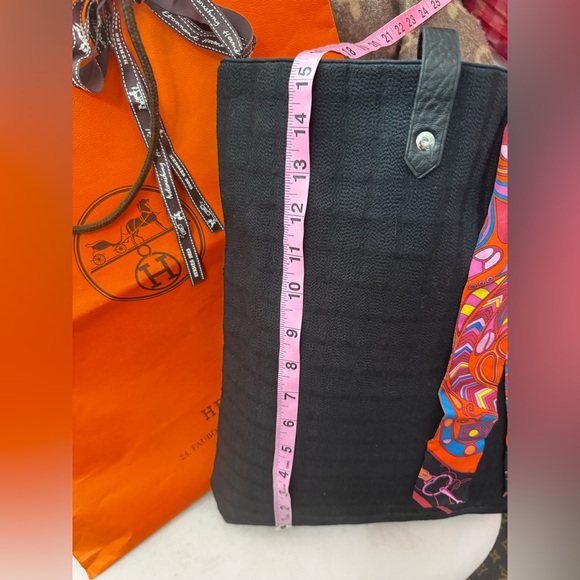 Hermes Wool Tote & Twilly Bundle - Picture 10 of 13